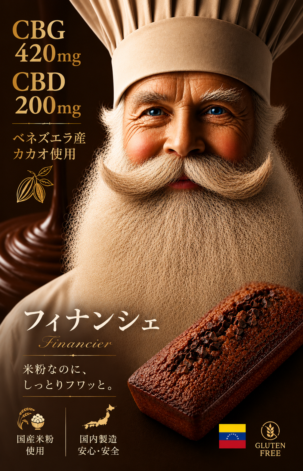アンドレおじさんのCBG＋CBDフィナンシェ　CBG420mg CBD200mg